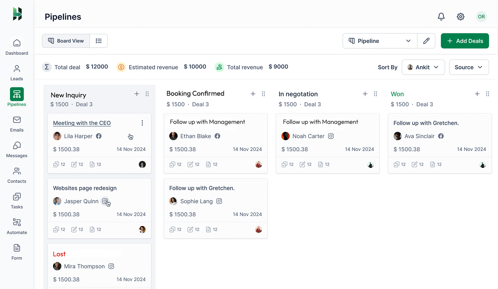 A Clear Sales Pipeline 