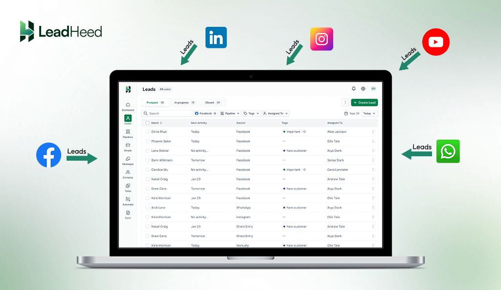 Centralize Leads in One Place 