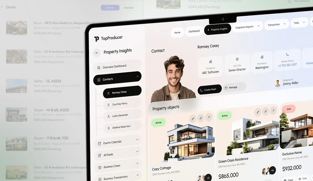 Top producer dashboard