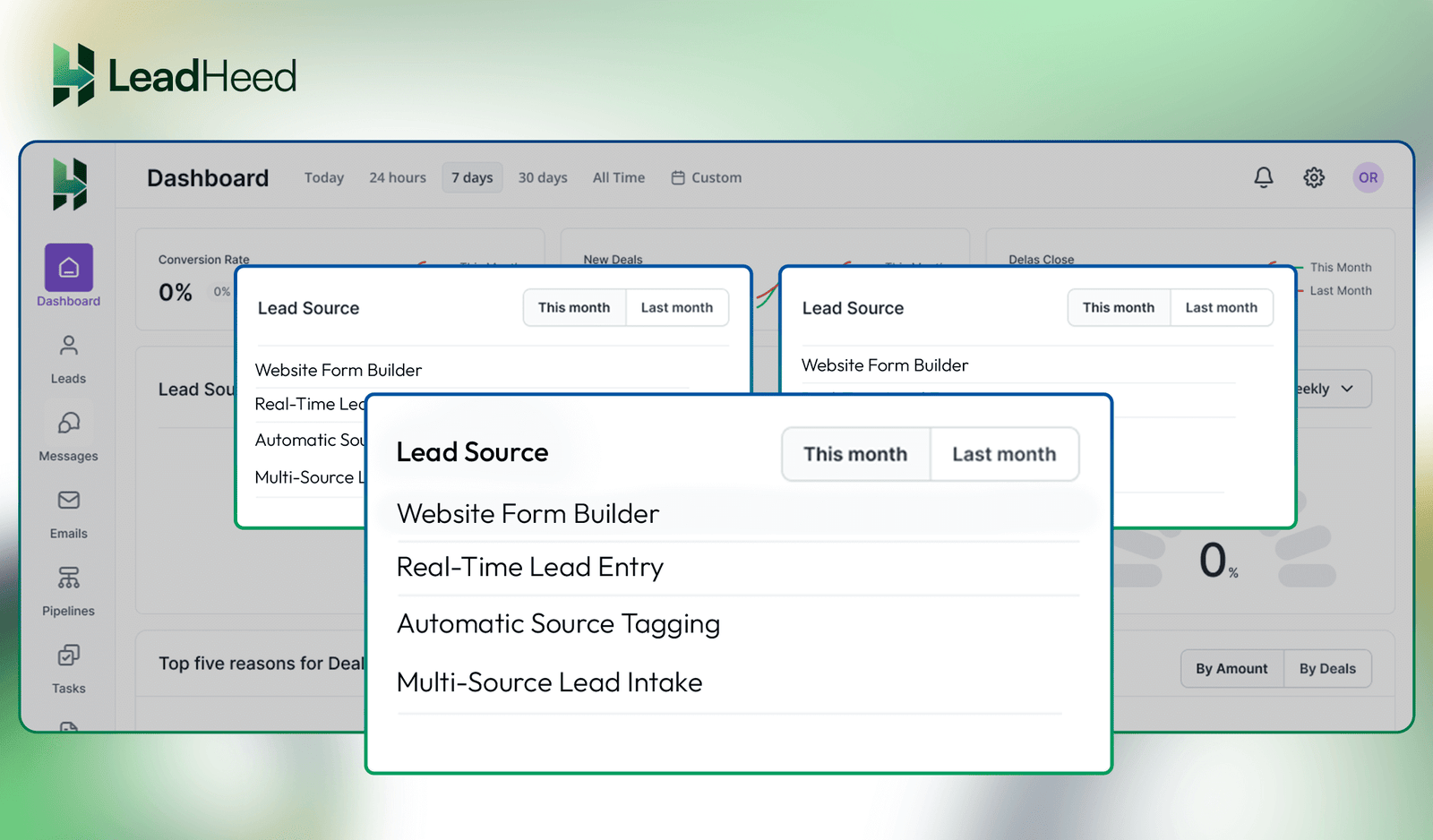 lead captured in LeadHeed CRM