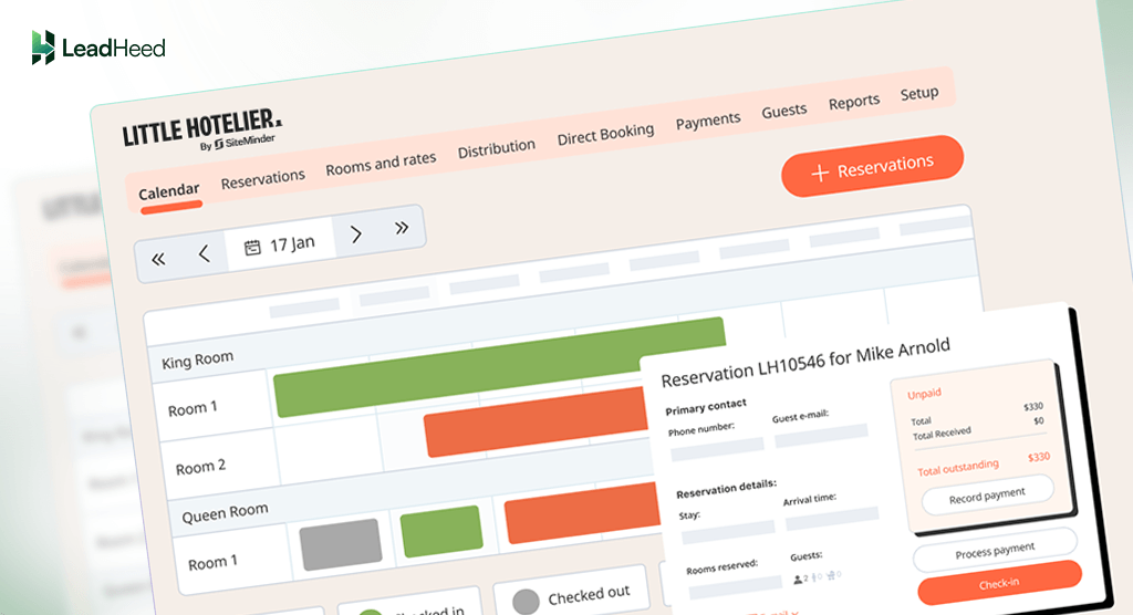 little hotelier dashboard