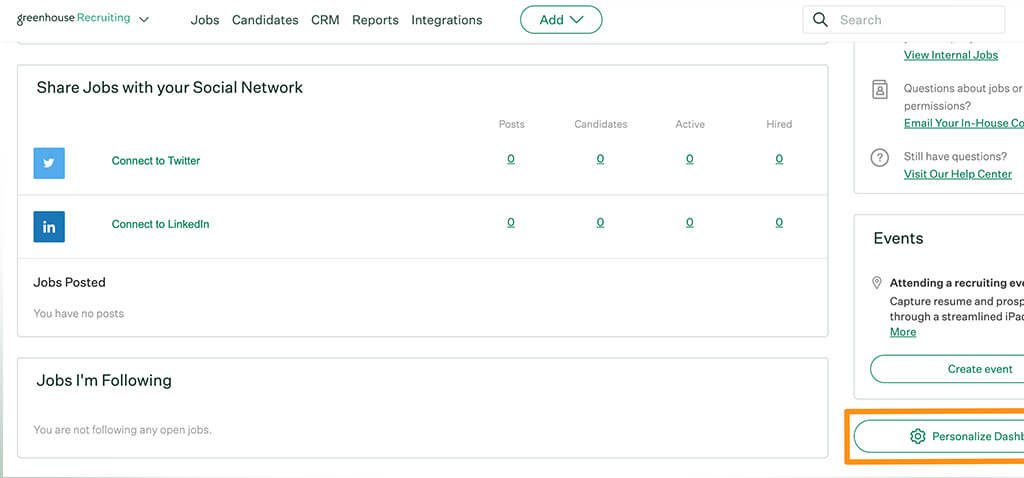 greenhouse dashboard