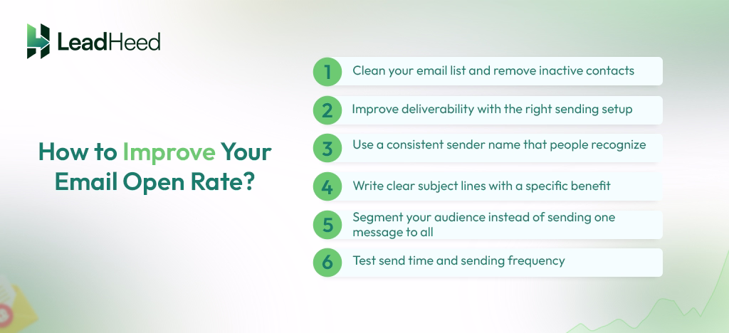 how to improve your email open rate