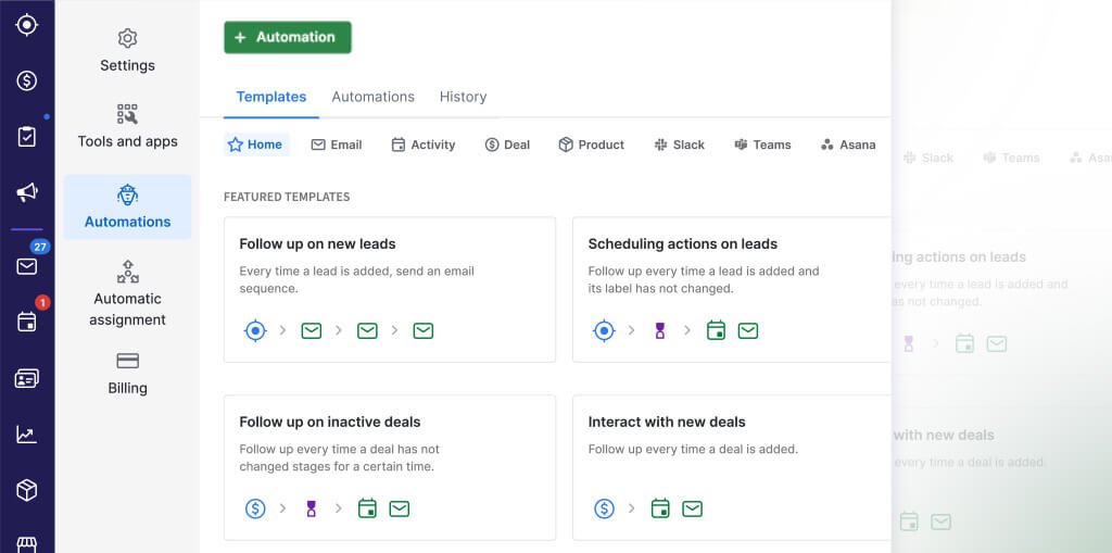 pipedrive automations