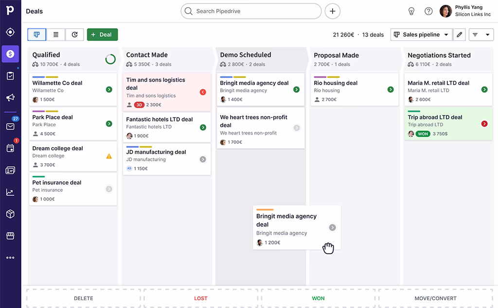 pipedrive crm