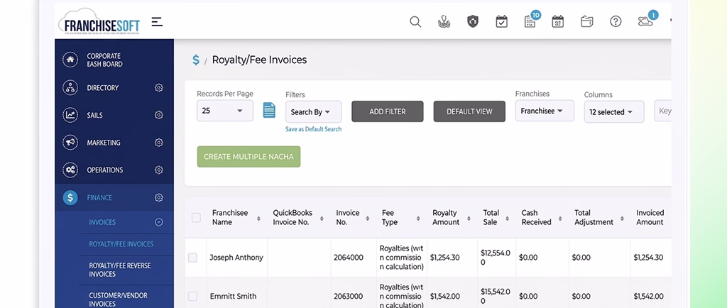 franchisesoft crm